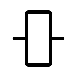 Align Center Vertical Simple Light icon