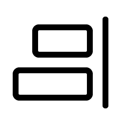 Align Right Light icon