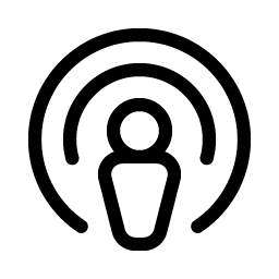 Apple Podcasts Logo Light icon