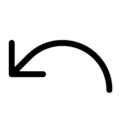 Arrow Arc Left Light icon