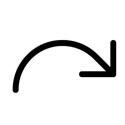 Arrow Arc Right Light icon