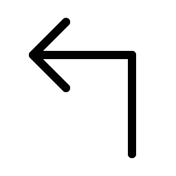 Arrow Elbow Up Left Light icon