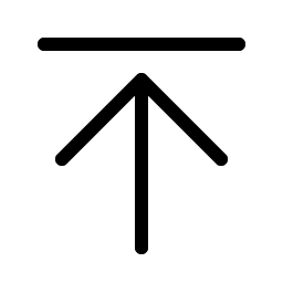 Arrow Line Up Light icon