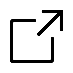 Arrow Square Out Light icon