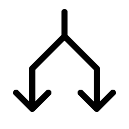 Arrows Split Light icon