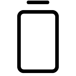 Battery Vertical Empty Light icon