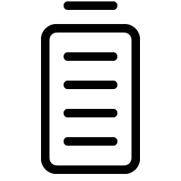 Battery Vertical Full Light icon
