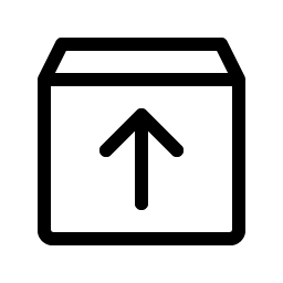 Box Arrow Up Light icon