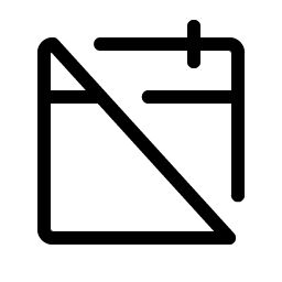 Calendar Slash Light icon