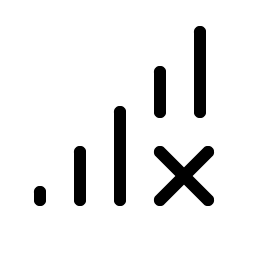 Cell Signal X Light icon