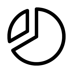 Chart Pie Slice Light icon - free SVG download