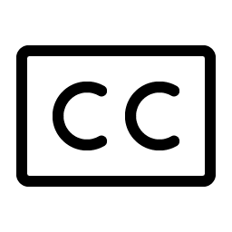 Closed Captioning Light icon