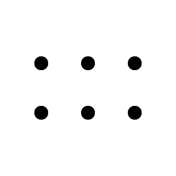 Dots Six Light icon