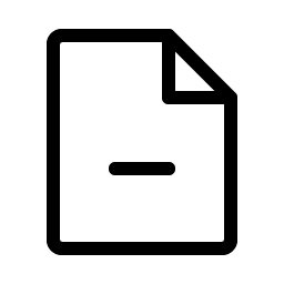 File Minus Light icon