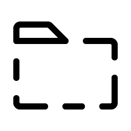 Folder Dashed Light icon - free SVG download