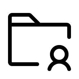 Folder User Light icon