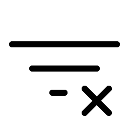 Funnel Simple X Light icon