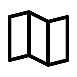 Map Trifold Light icon