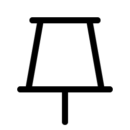Push Pin Simple Light icon