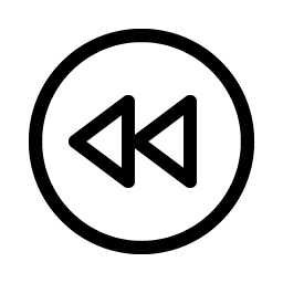 Rewind Circle Light icon