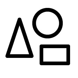 Shapes Light icon