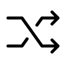 Shuffle Angular Light icon