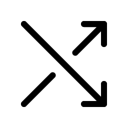 Shuffle Simple Light icon