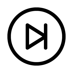 Skip Forward Circle Light icon - free SVG download