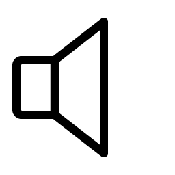 Speaker None Light icon