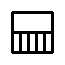 Square Half Bottom Light icon