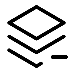 Stack Minus Light icon