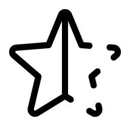 Star Half Light icon
