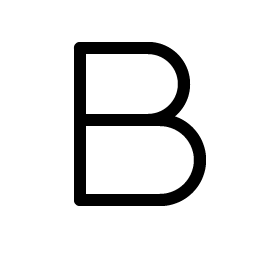 Text B Light icon