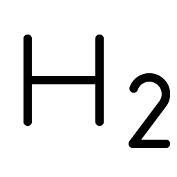 Text H Two Light icon