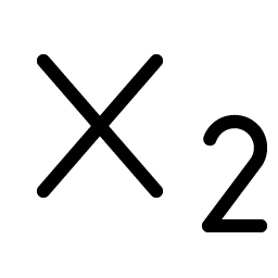 Text Subscript Light icon