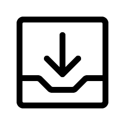 Tray Arrow Down Light icon