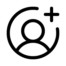 User Circle Plus Light icon