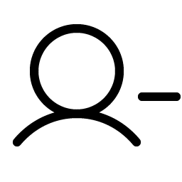 User Minus Light icon