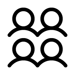 Users Four Light icon