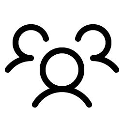 Users Three Light icon