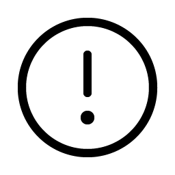 Warning Circle Light icon