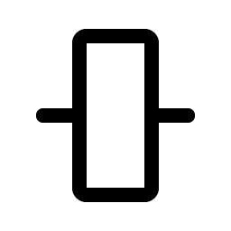 Align Center Vertical Simple icon