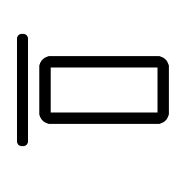 Align Left Simple icon