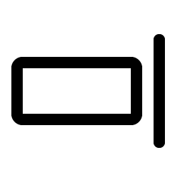 Align Right Simple icon