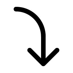 Arrow Bend Right Down icon