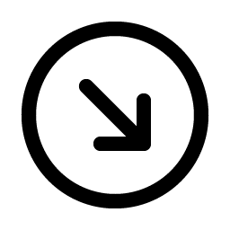Arrow Circle Down Right icon