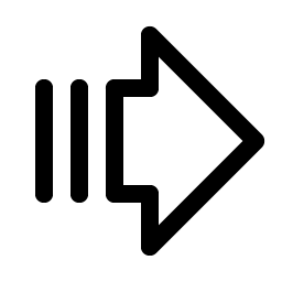 Arrow Fat Lines Right icon