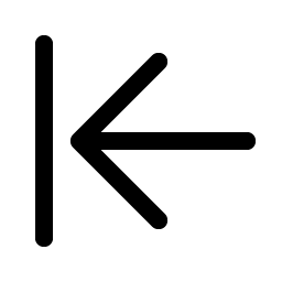 Arrow Line Left icon