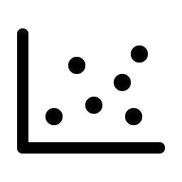 Chart Scatter icon