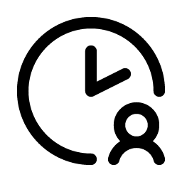 Clock User icon